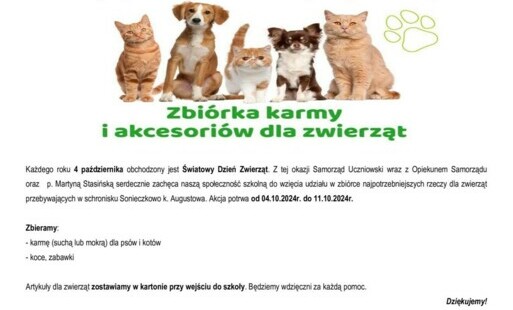 Zdjęcie do Zbi&oacute;rka karmy!!!