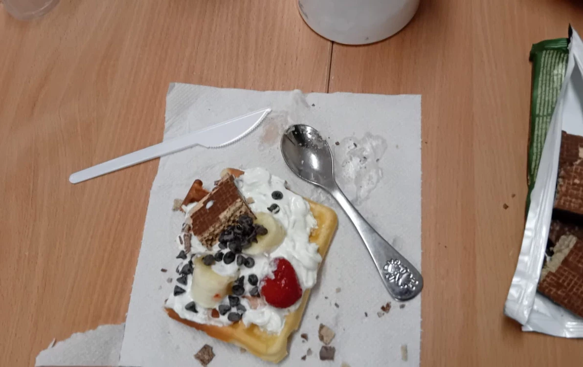 Zdjęcie do Uczniowie III klasy piekli gofry