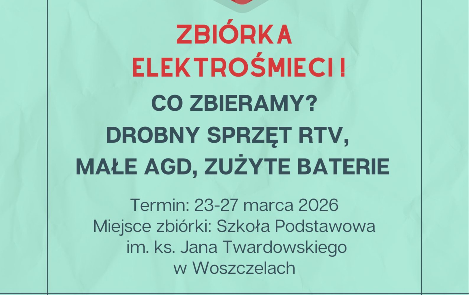 Zdjęcie do Zbi&oacute;rka elektrośmieci!!!